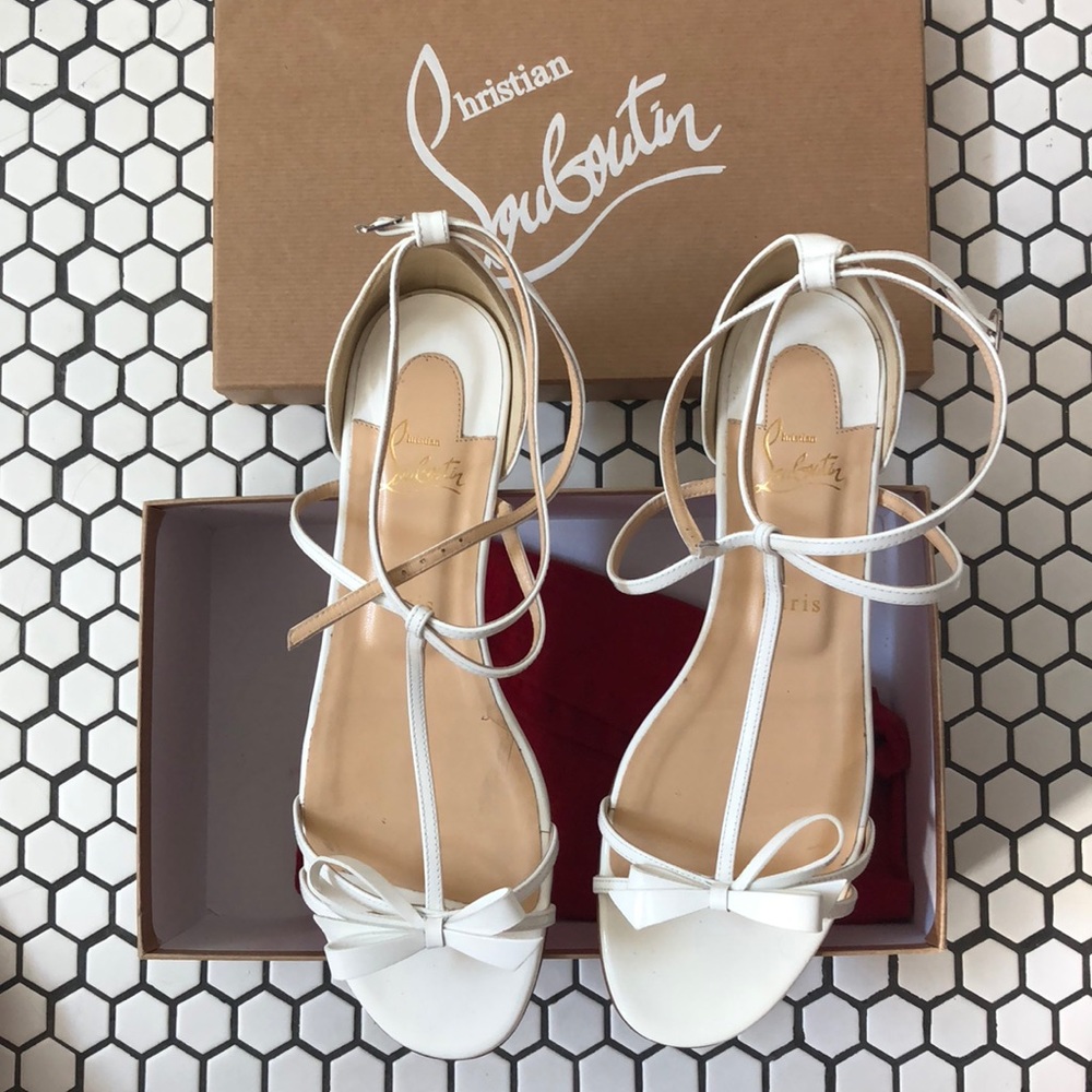 Christian Louboutin blakissima flat patent shoe